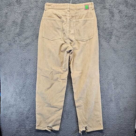 Empyre Tori Pants Women Size 10 Brown Corduroy Straight Skater Pant High Rise - Picture 8 of 11